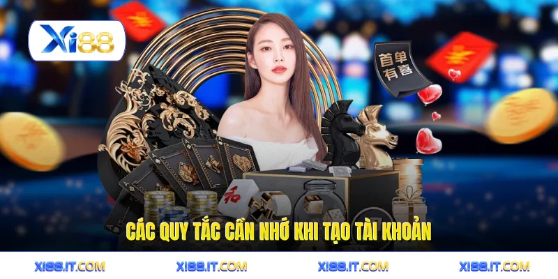 Các quy tắc cần nhớ khi tạo tài khoản