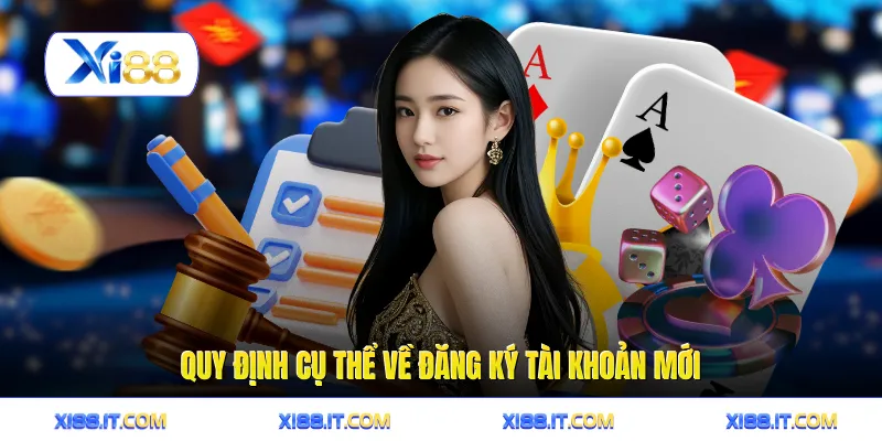 Quy định cụ thể về đăng ký tài khoản mới